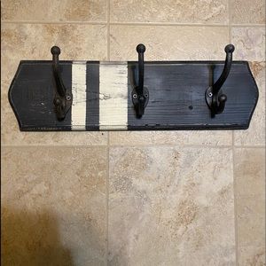 Vintage Hand Painted jacket hanging mount/ hooks